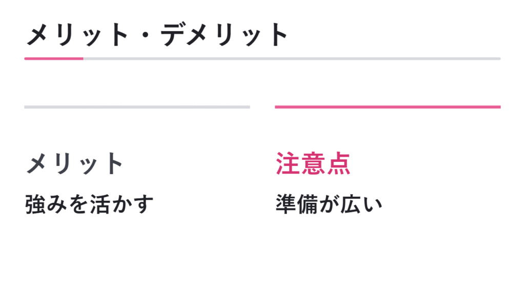 総合型選抜のメリット・デメリット一覧 図解