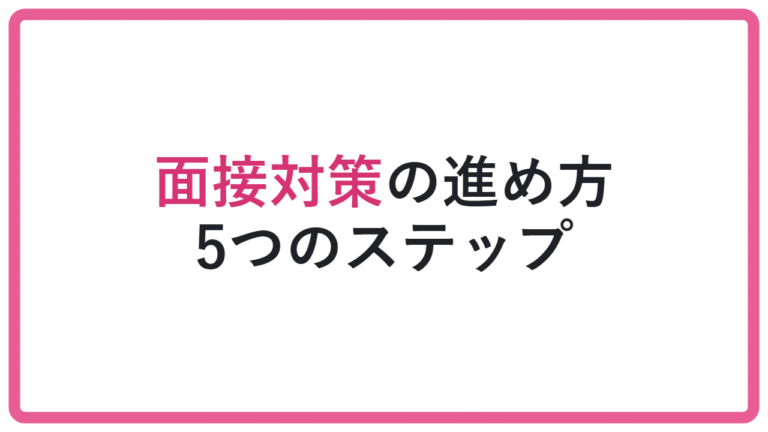 【丸暗記では落ちる?】総合型選抜の面接対策の進め方|本番で詰まらない5ステップ アイキャッチ