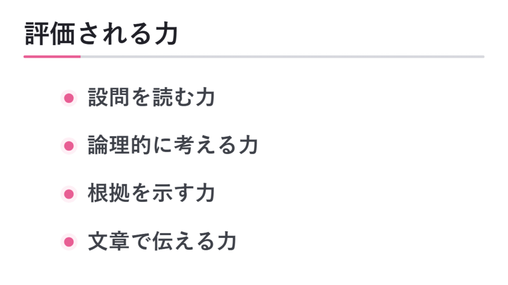 小論文で評価される力 図解