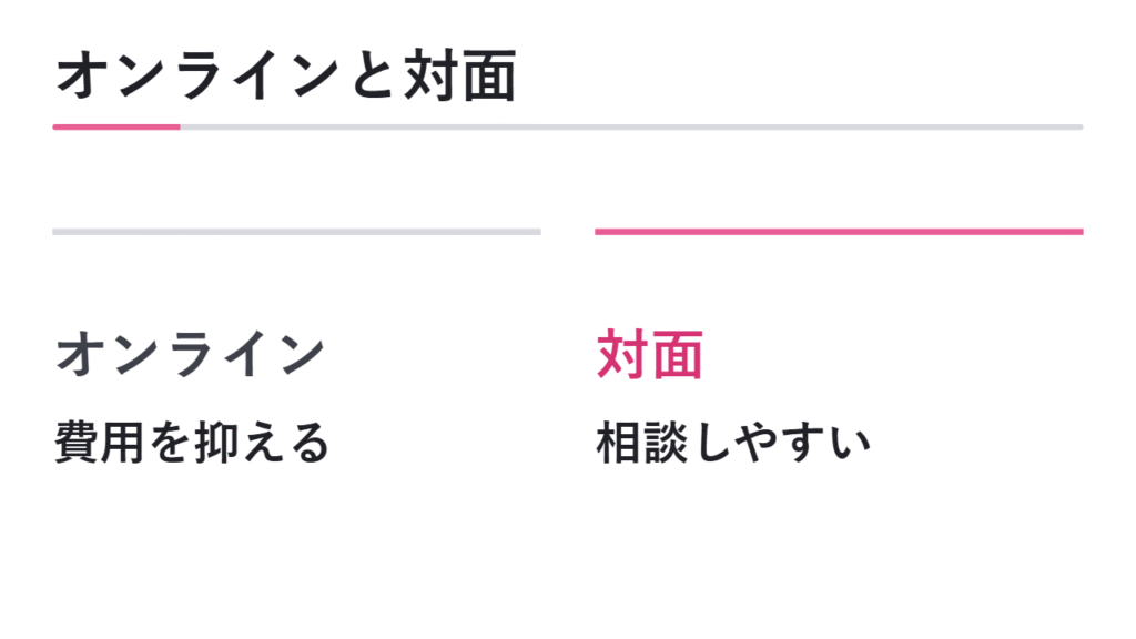 オンライン塾と対面塾の費用の違い 図解