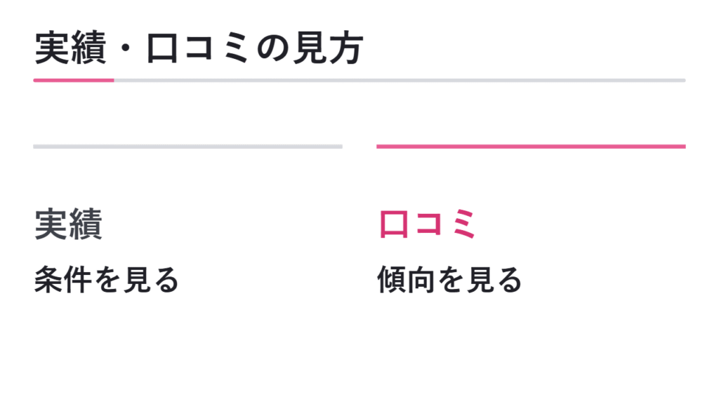 合格実績・口コミの見方 図解