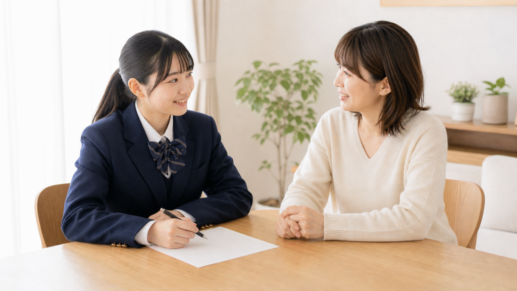 本人の考えを引き出してもらえた
